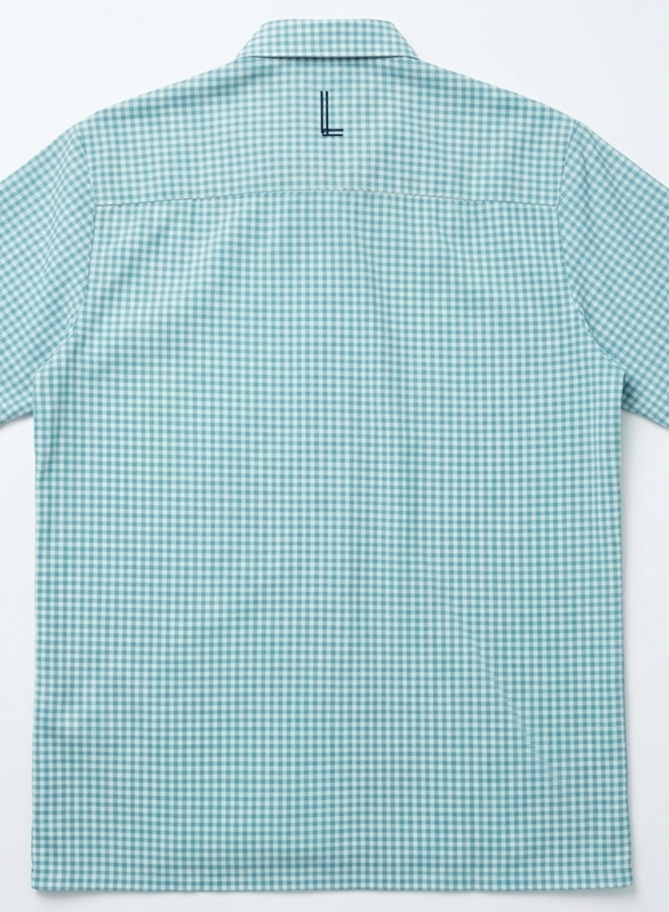 Mahi/Smoke Checkered Pull Over Dress Shirt