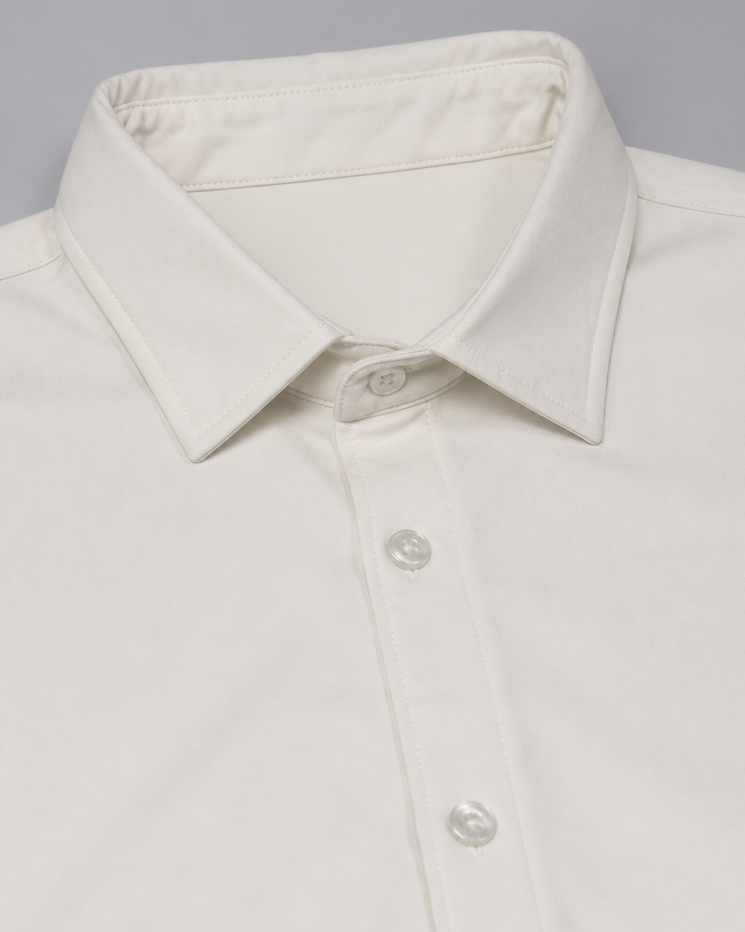 Base Layer Pull Over Dress Shirt - White