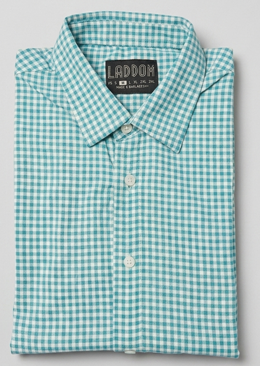 Mahi/Smoke Checkered Pull Over Dress Shirt