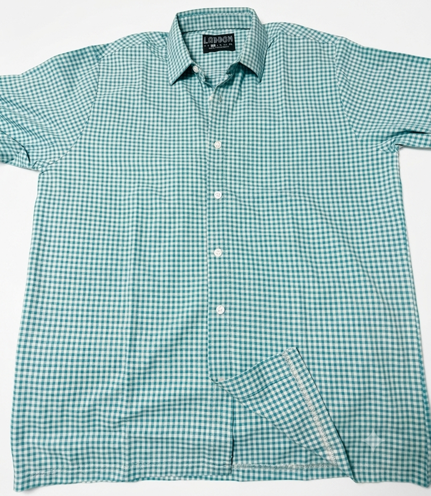 Mahi/Smoke Checkered Pull Over Dress Shirt